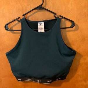 Reebok Dark Green Brixley Active Crop Tank- Size 2X (18/20)